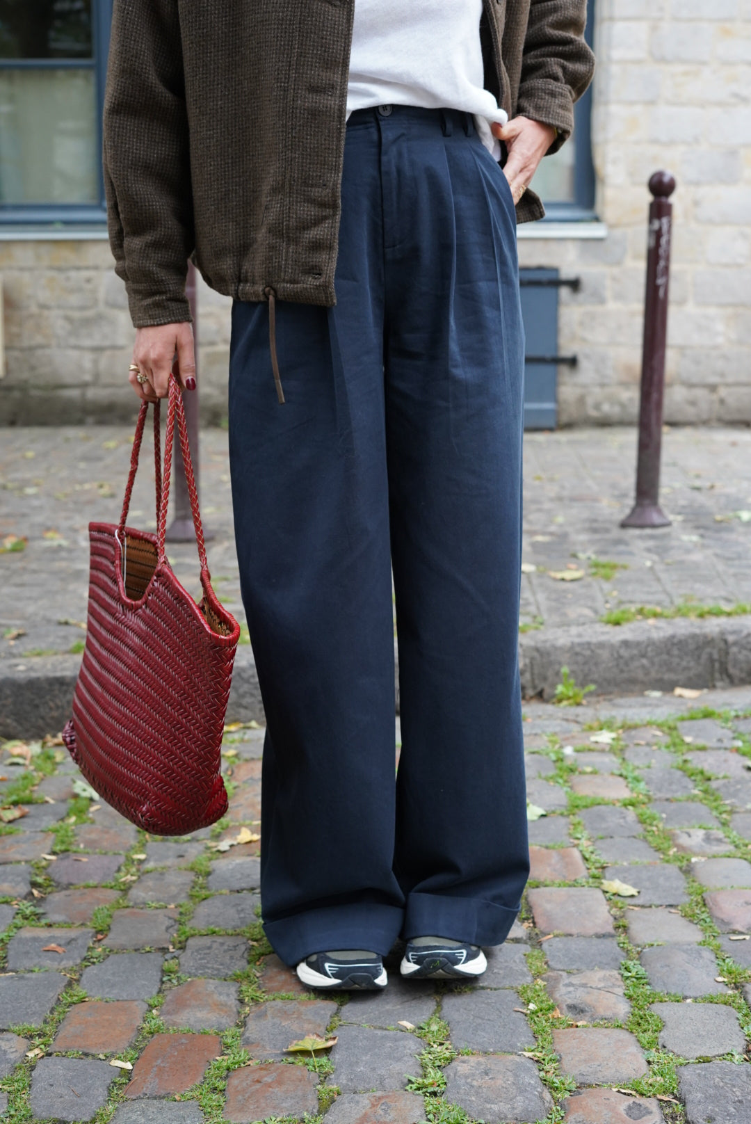 Burgundy Braided Bag
