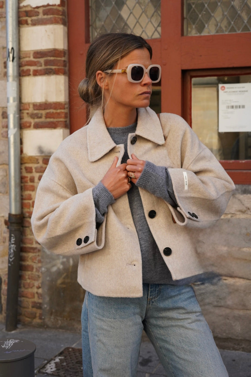 Camille Wool Jacket Beige