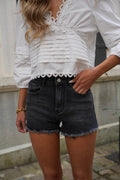 Short En Jean Irina - Noir