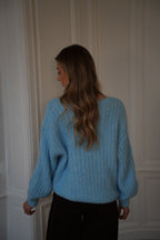 Pull Ample Lila - Bleu