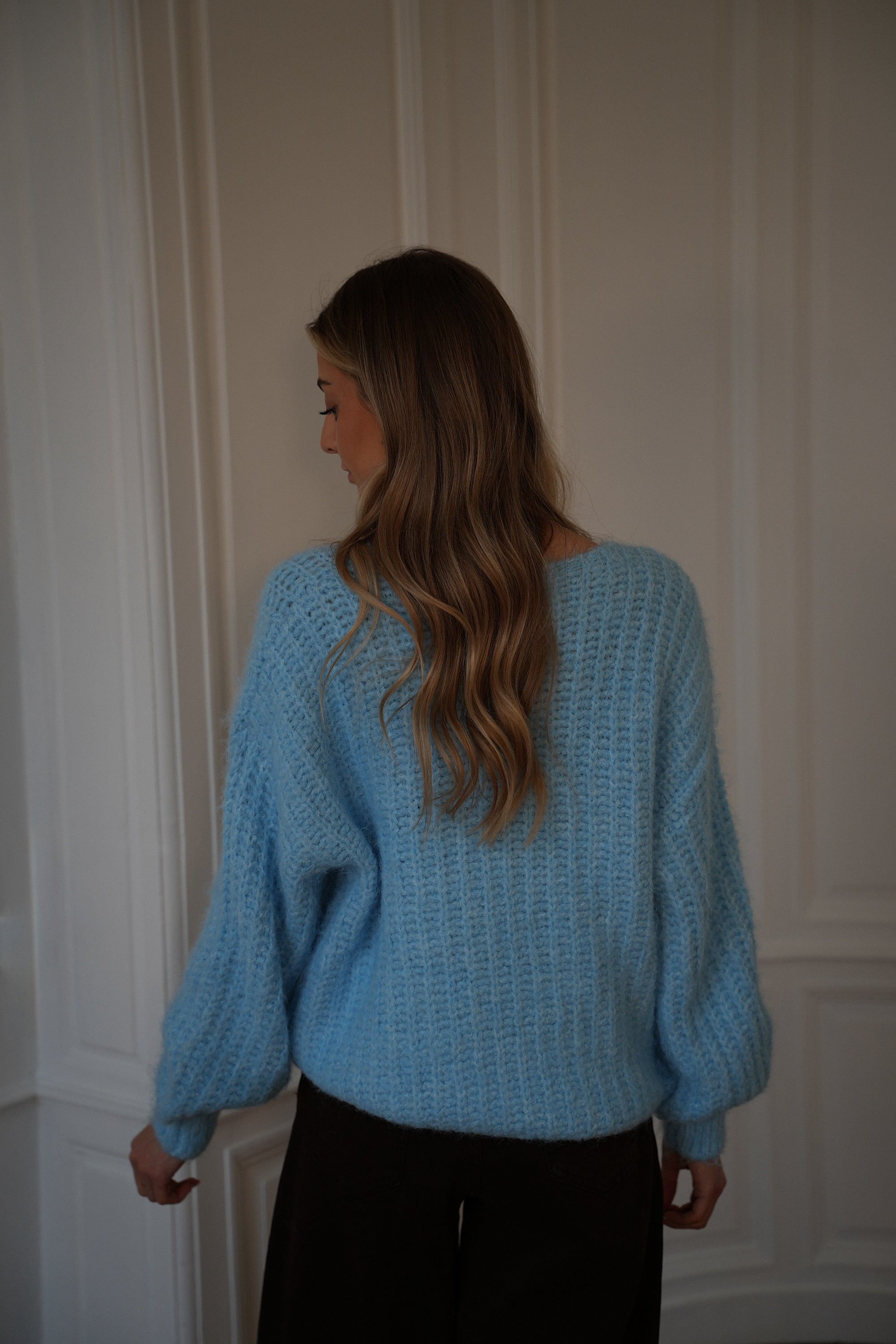 Pull Ample Lila - Bleu