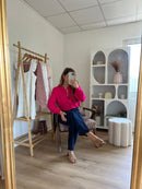 Maille En Laine Léonie - Fuschia