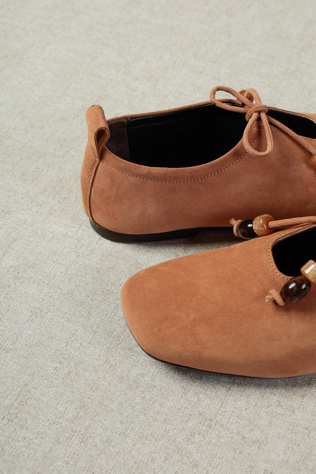 Katy Beads Ballet Flats - Camel