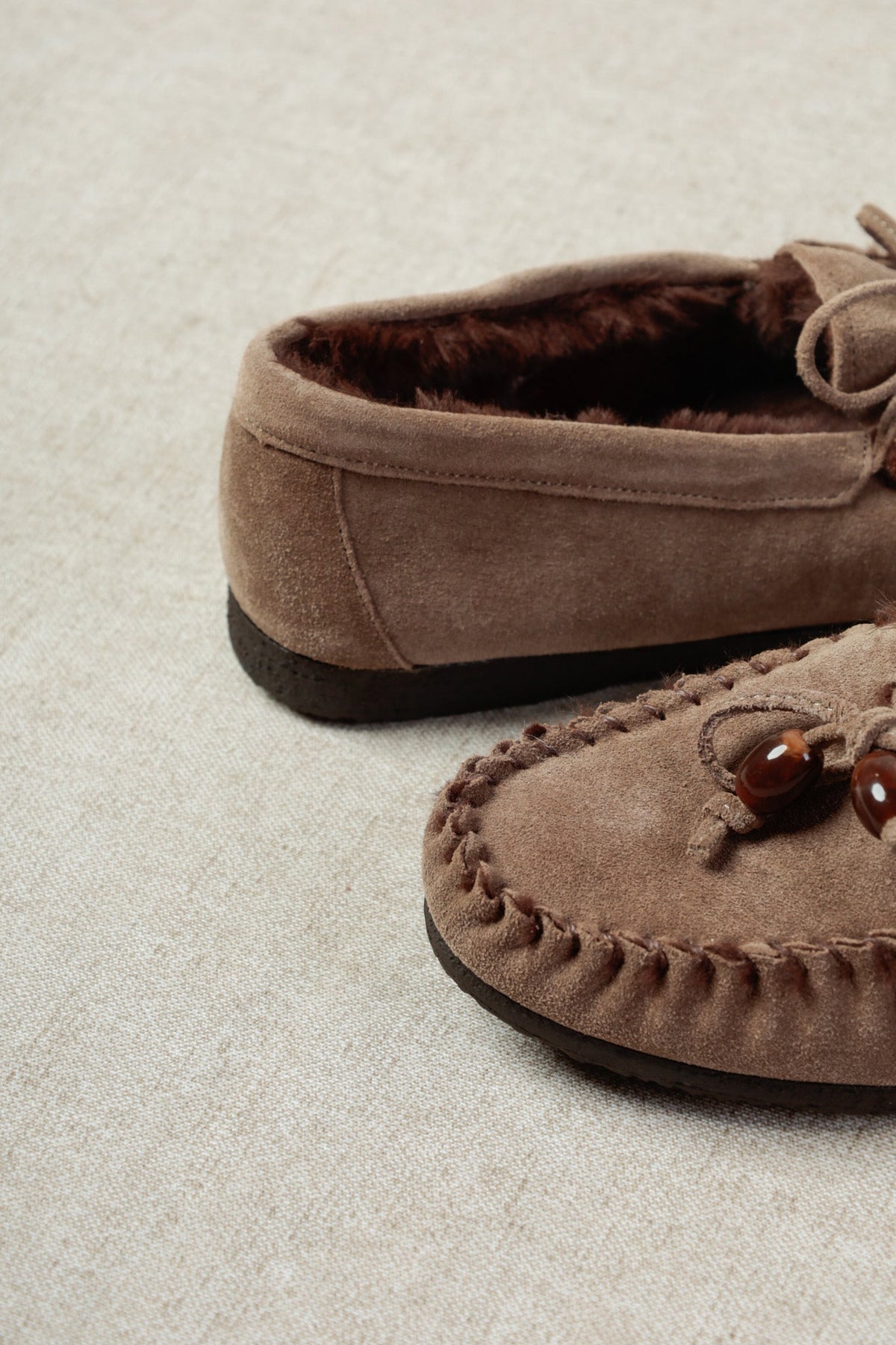 Mocassins Binita Beads - Taupe