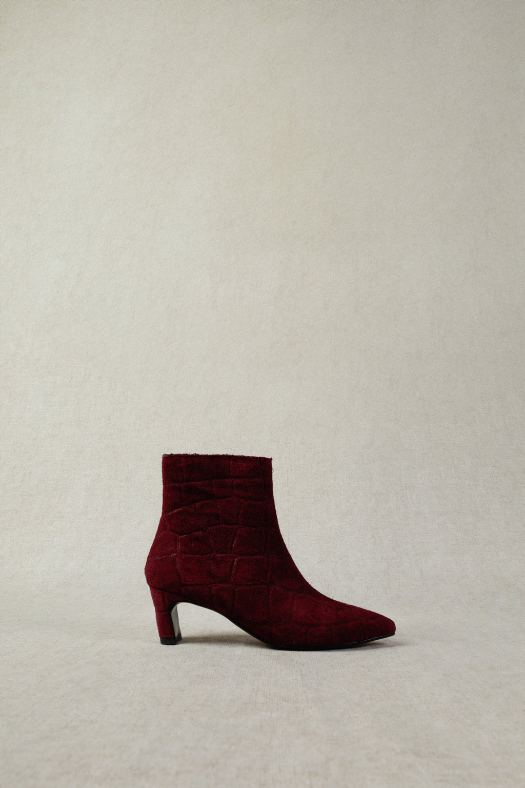 Botas Dina - Burgundy Croco