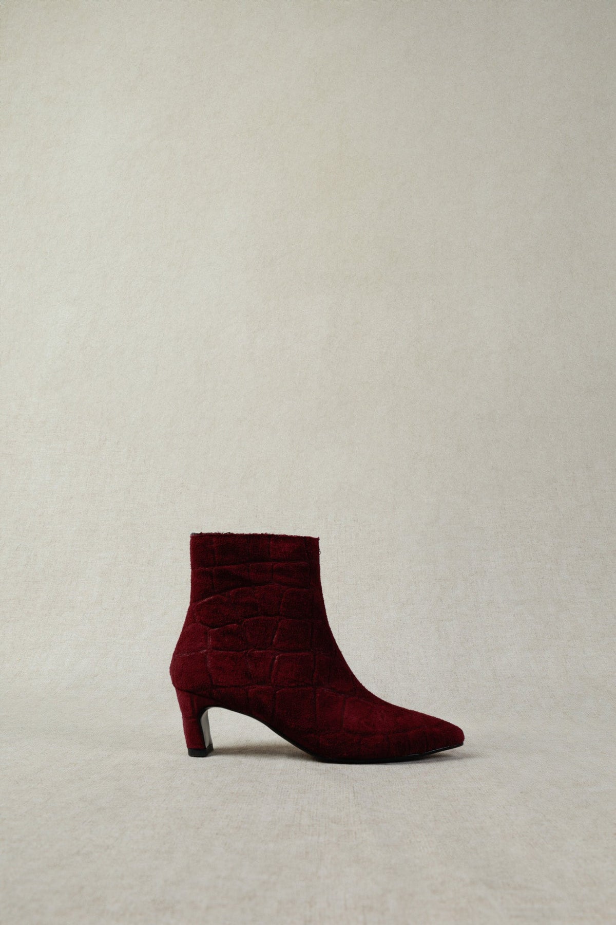 Botas Dina - Burgundy Croco