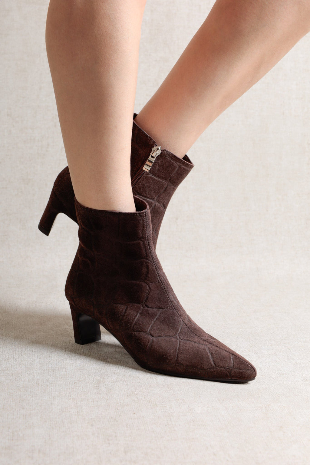 Botas Dina - Chocolate Croco