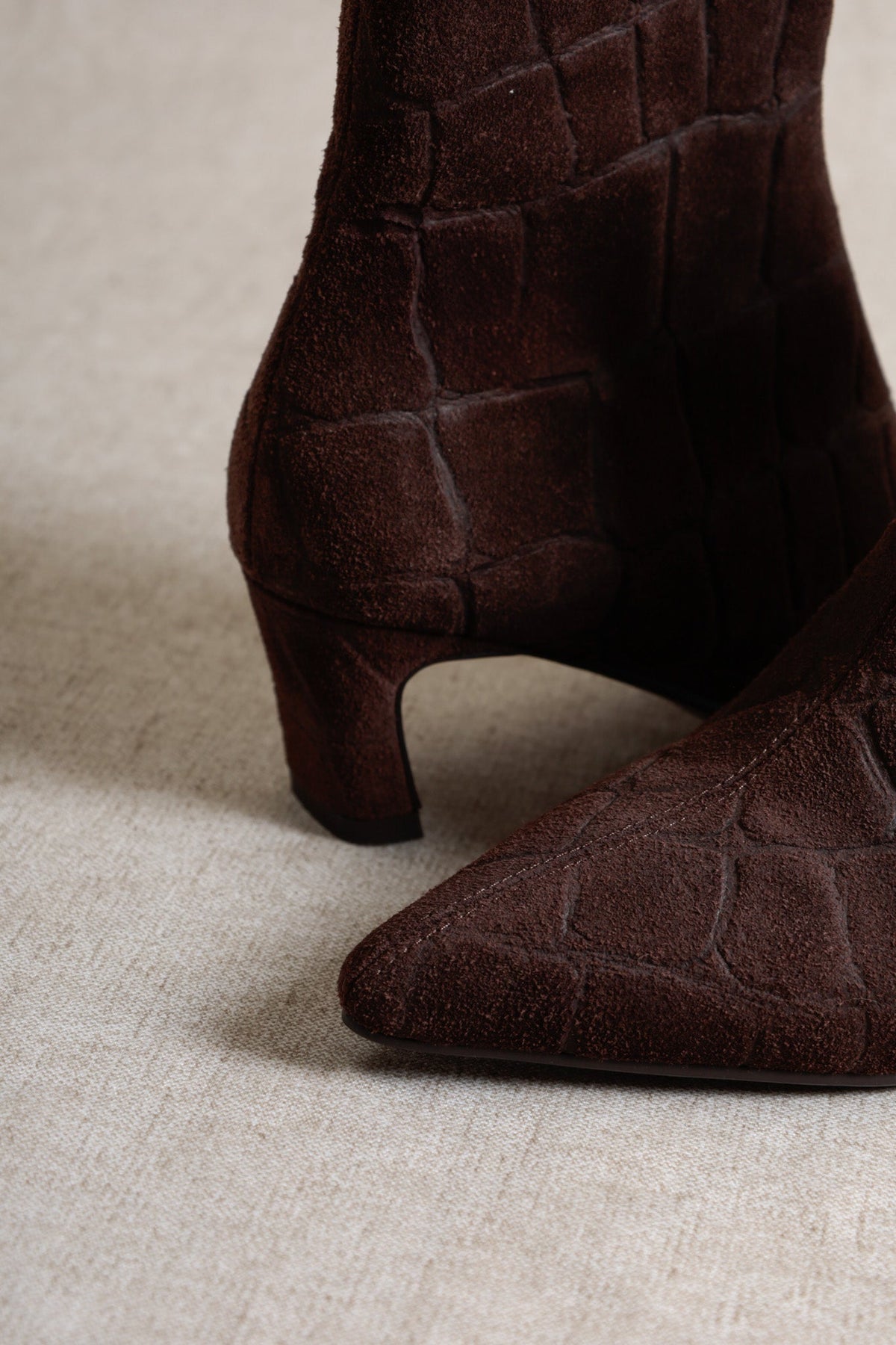 Botas Dina - Chocolate Croco
