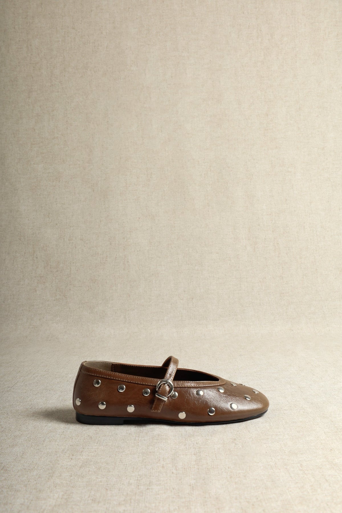 Alli Studs Ballet Flats - Moss Green