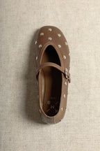 Alli Studs Ballet Flats - Moss Green