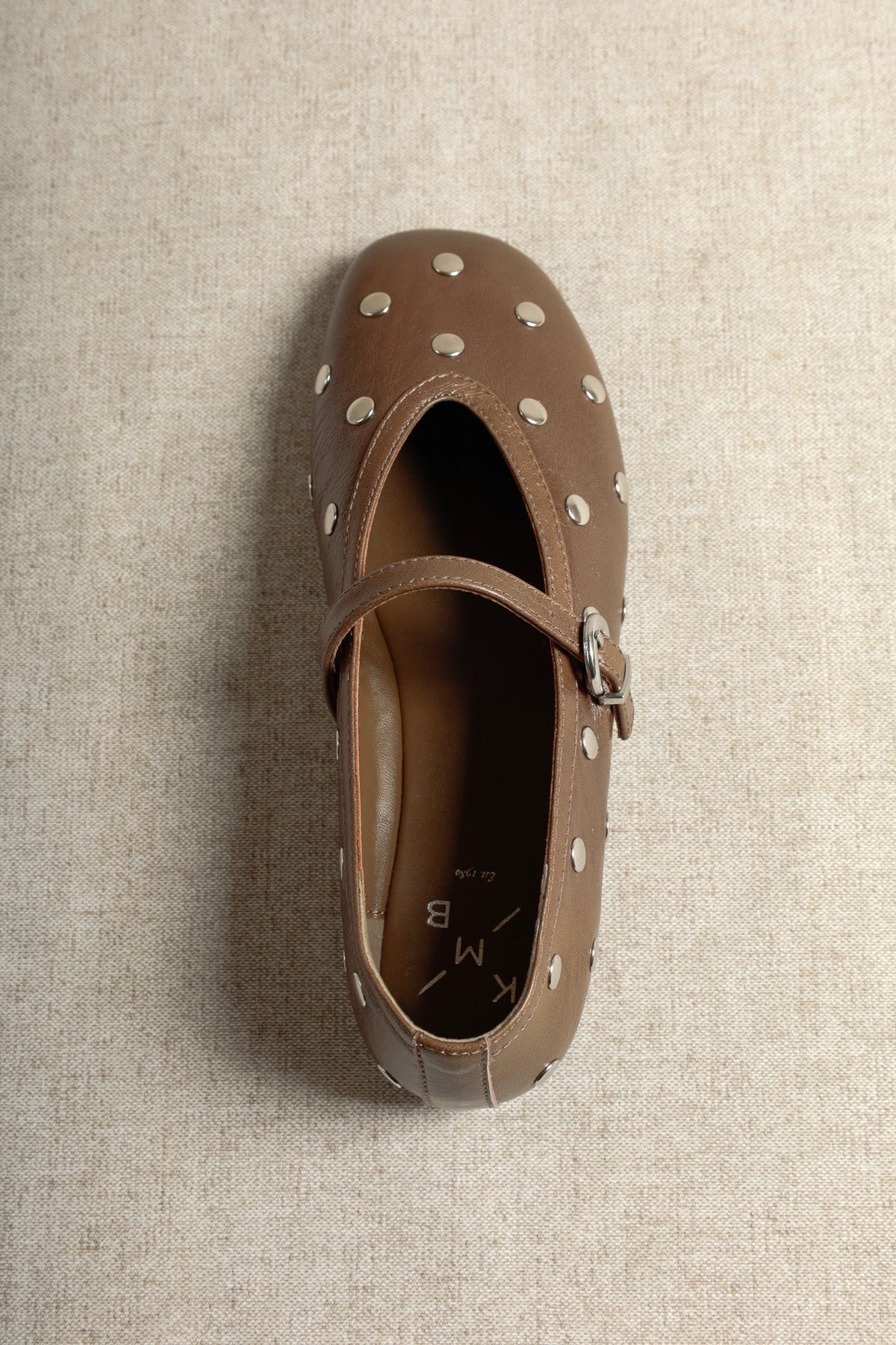 Alli Studs Ballet Flats - Moss Green