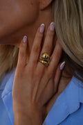 Bague Acier - Nolia Dorée