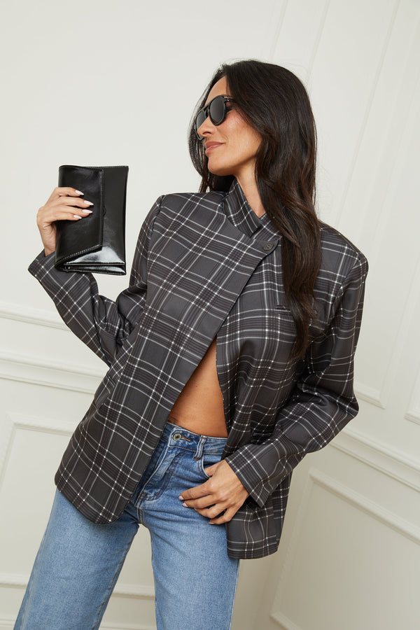 Claudia Jacket - Grey Check