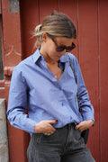 Adèle Carreaux Bleu Shirt