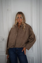 Delfine Taupe - Suede Jacket