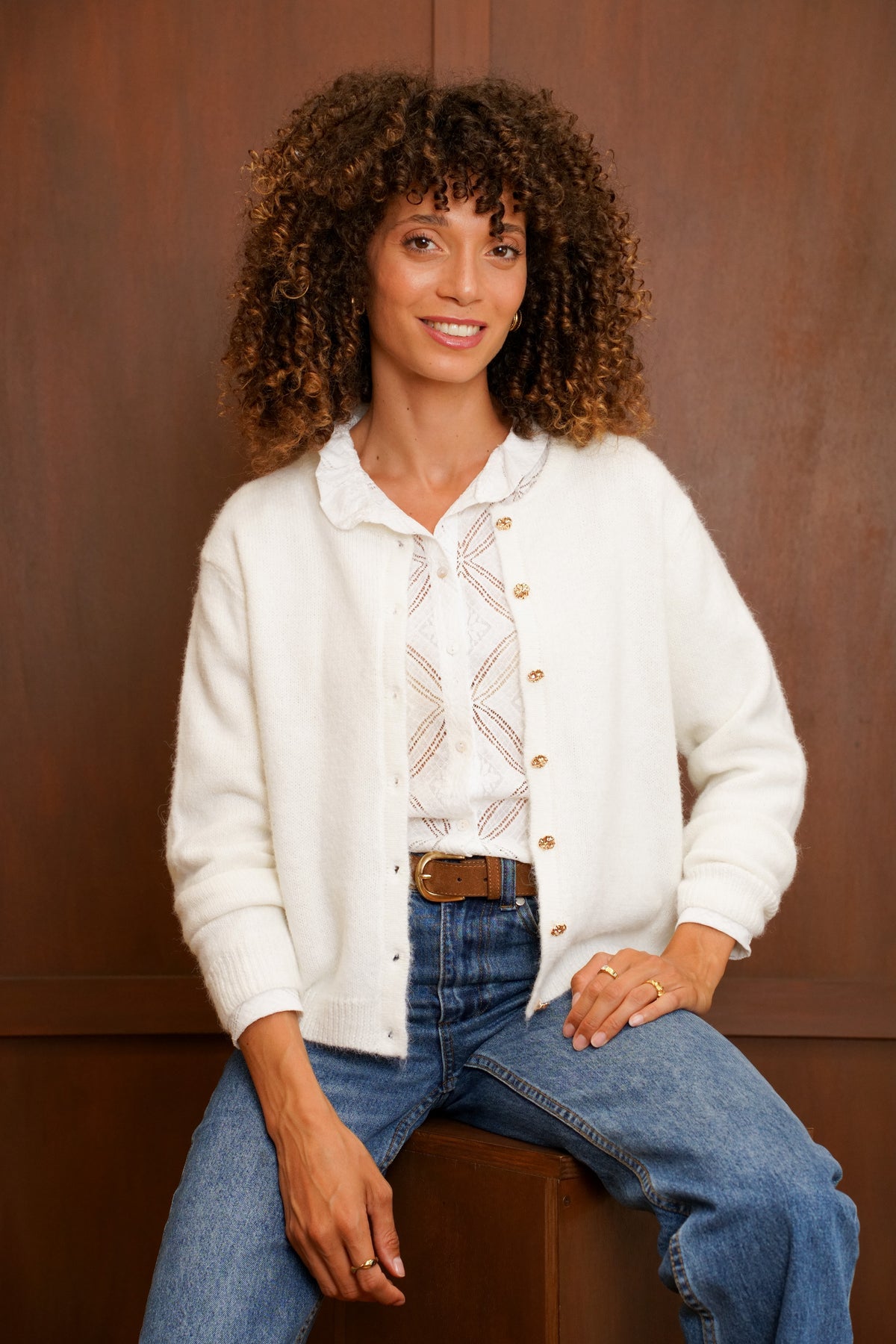 Gilet Marta - Écru