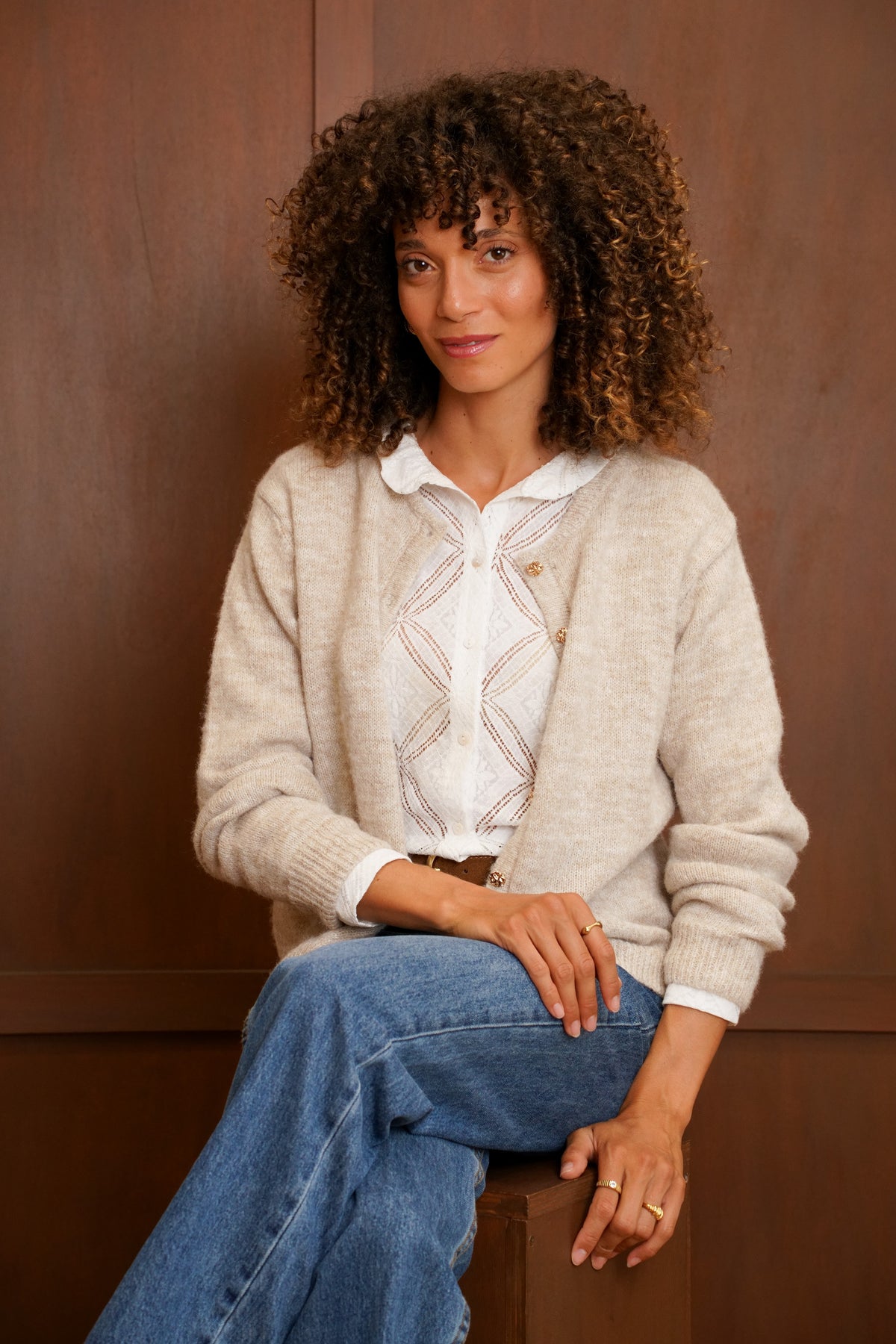 Gilet Marta - Sable