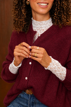 Gilet Odette - Bordeaux