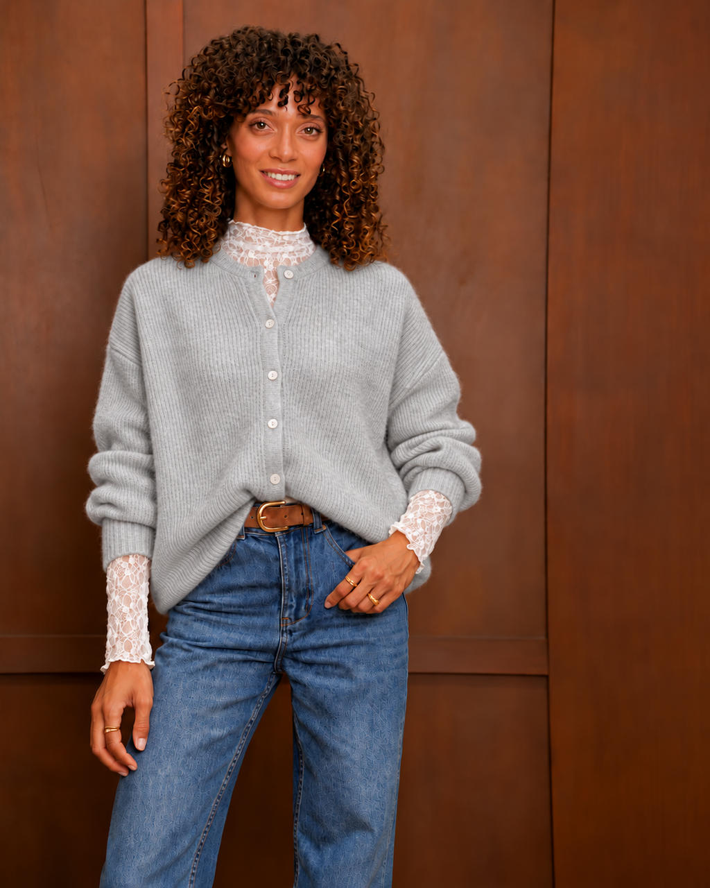 Gilet Odette - Gris