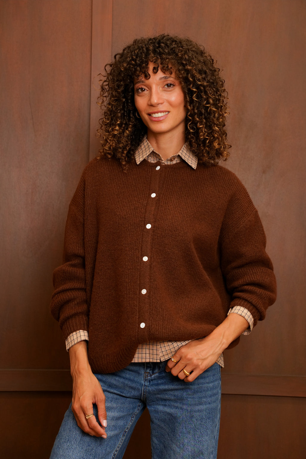 Gilet Odette - Marron