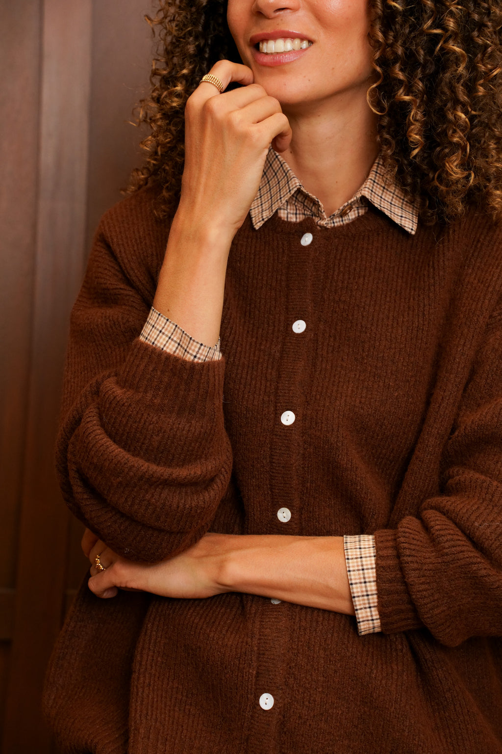 Gilet Odette - Marron