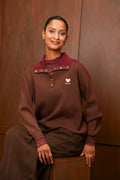 Pull Béa - Marron/Bordeaux