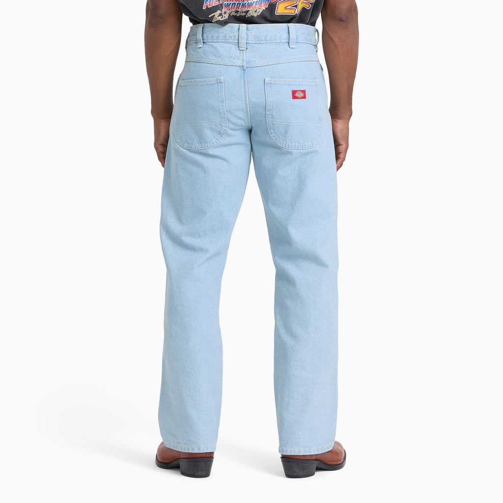954 Relaxed Straight Work Jeans - Khaki Tinted Blue