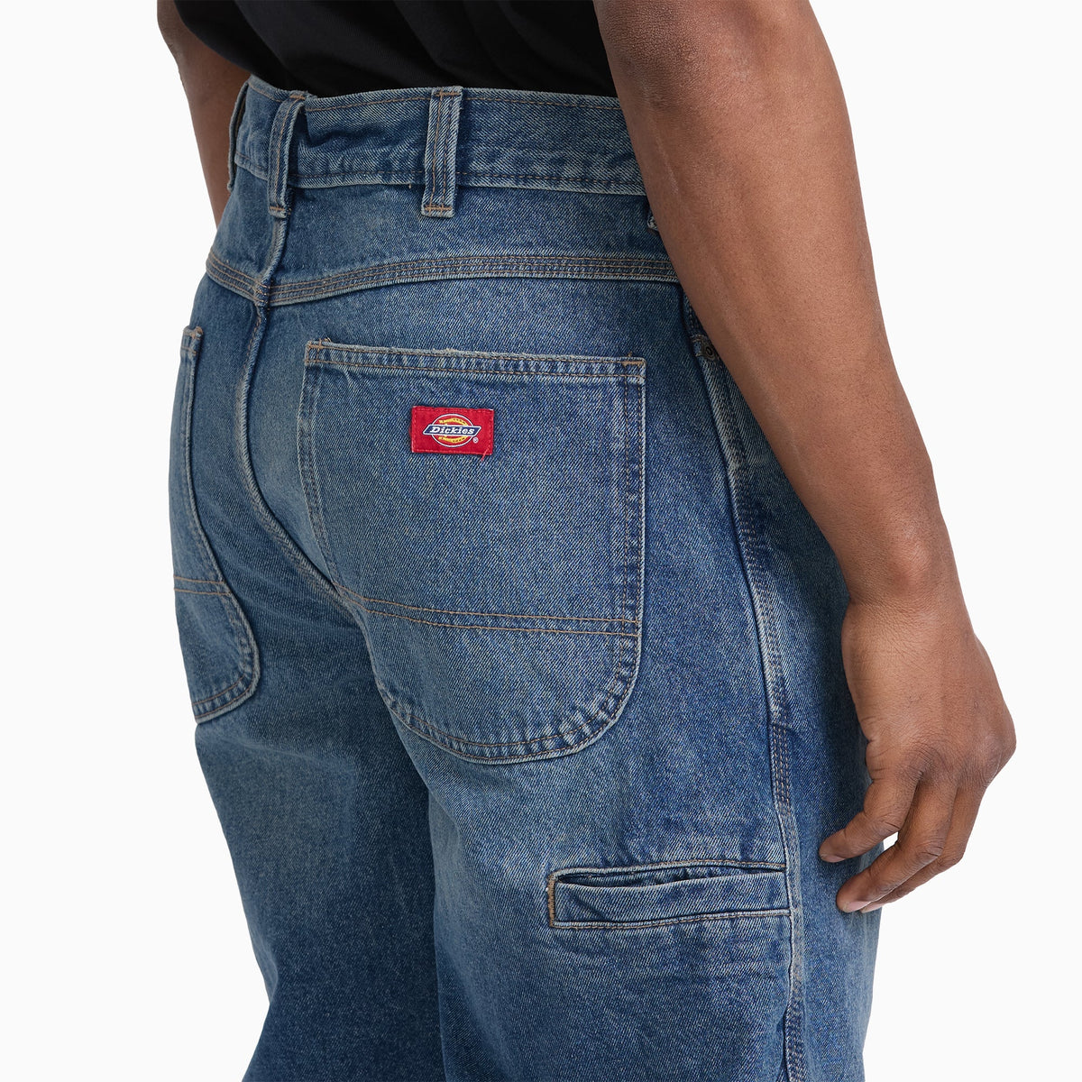 958 Loose Denim Shorts, 13" - Khaki Tinted Blue