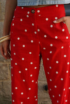 Constant Red Polka Dot Trousers