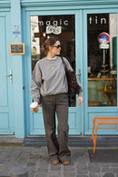 Pantalon Victor Rayure Marron