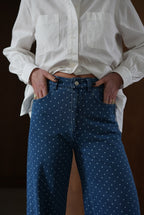 Antoine Wide Polka Dot Jeans