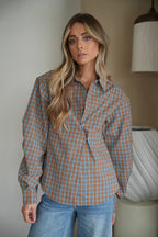 Pola Azul - Camisa Cuadros