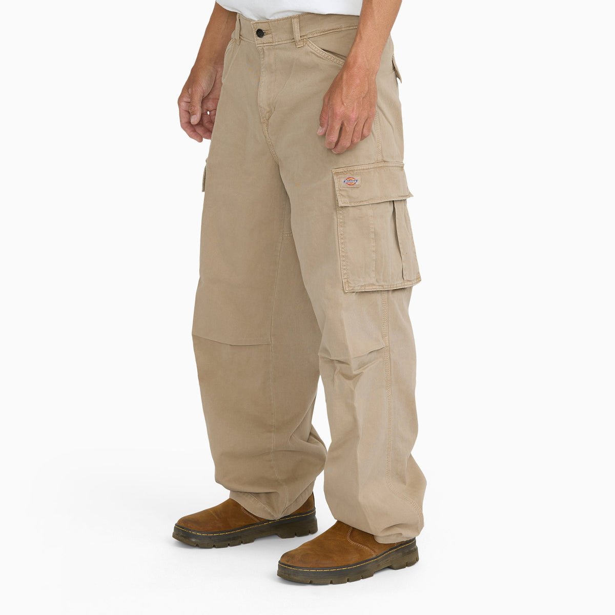 247 Loose Straight Garment-Dyed Cargo Trousers - Desert Sand - Men's