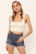 Pull Penny Knit Tank - Vintage Blanc