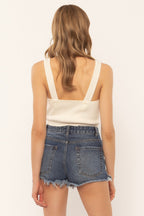 Pull Penny Knit Tank - Vintage Blanc