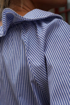 Madeleine Stripe Blouse Navy/White