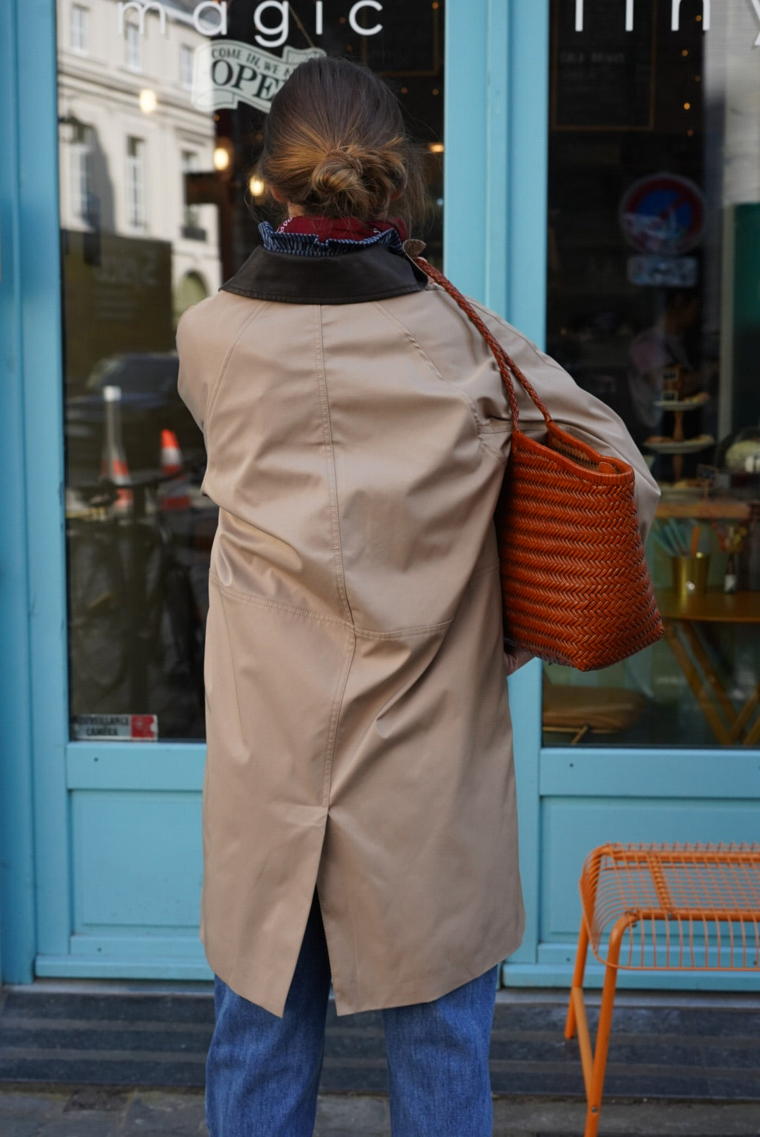 Emma Mid-Long Beige Jacket