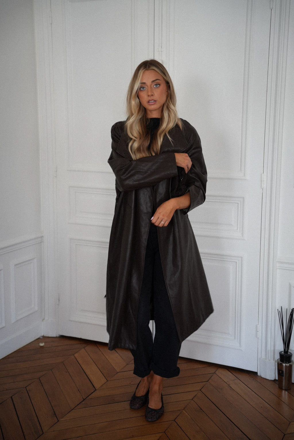 Penélope Chocolat - Abrigo de cuero