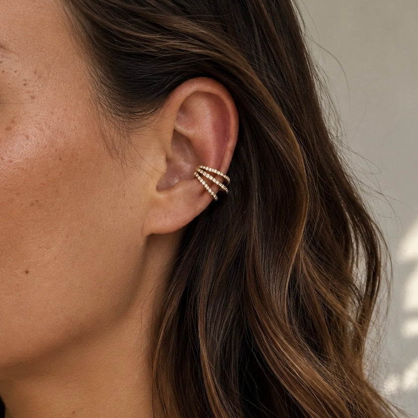 Earcuff Earcuff Hanane - Monoboucle Vendue À L’Unité - Doré Ou Argent