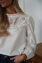Inés Blanche - Blusa Bordada