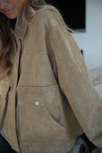 Rebeca Beige - Suede Jacket