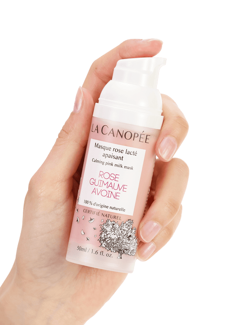Mascarilla calmante de rosa lechosa