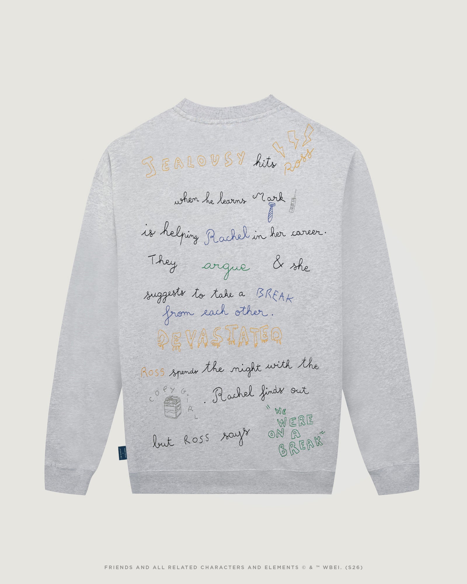 Sweatshirt "Rachel And Ross" Friends X Mlb Charonne