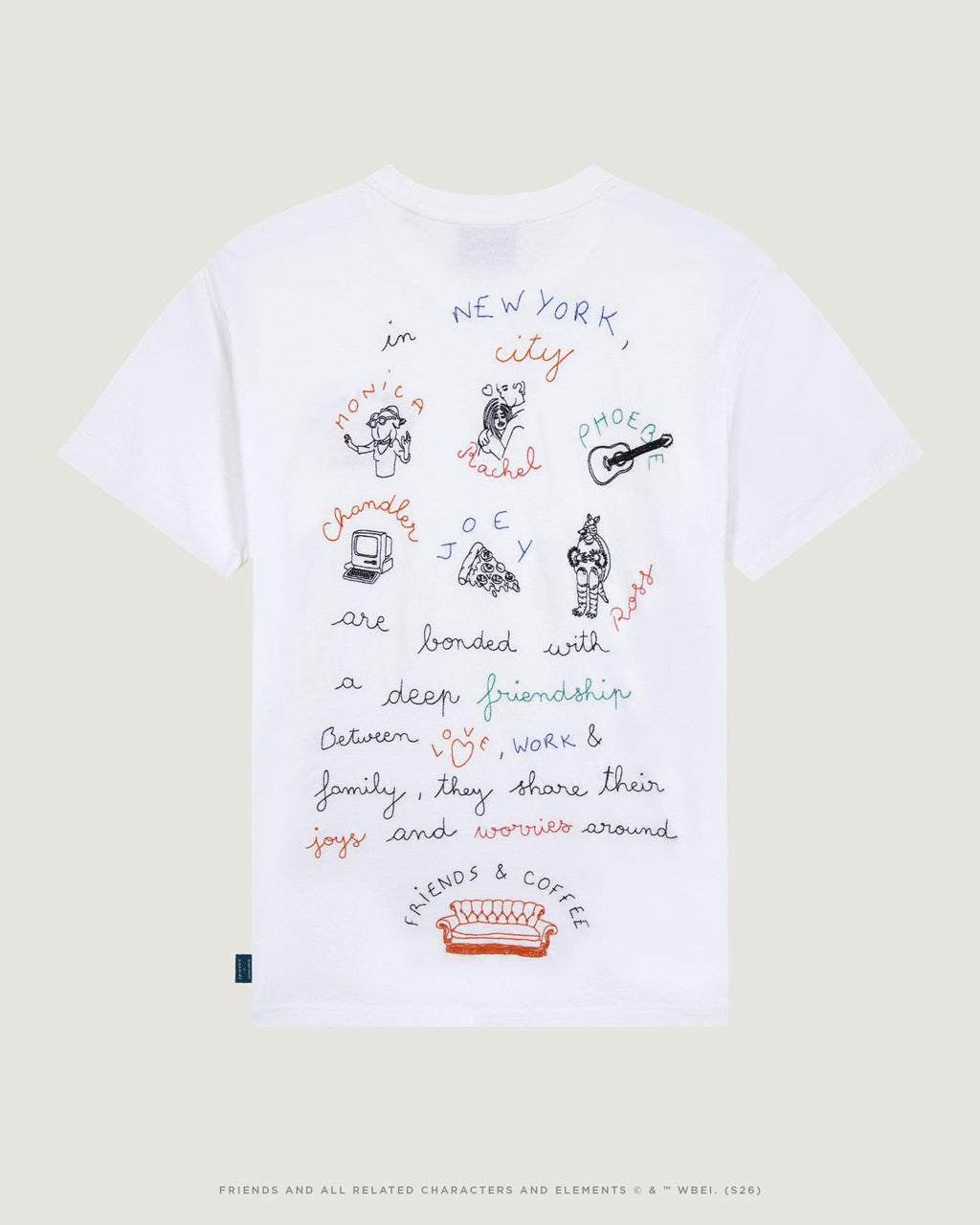 T-Shirt "Friends And Coffee" Friends X Mlb Patureau