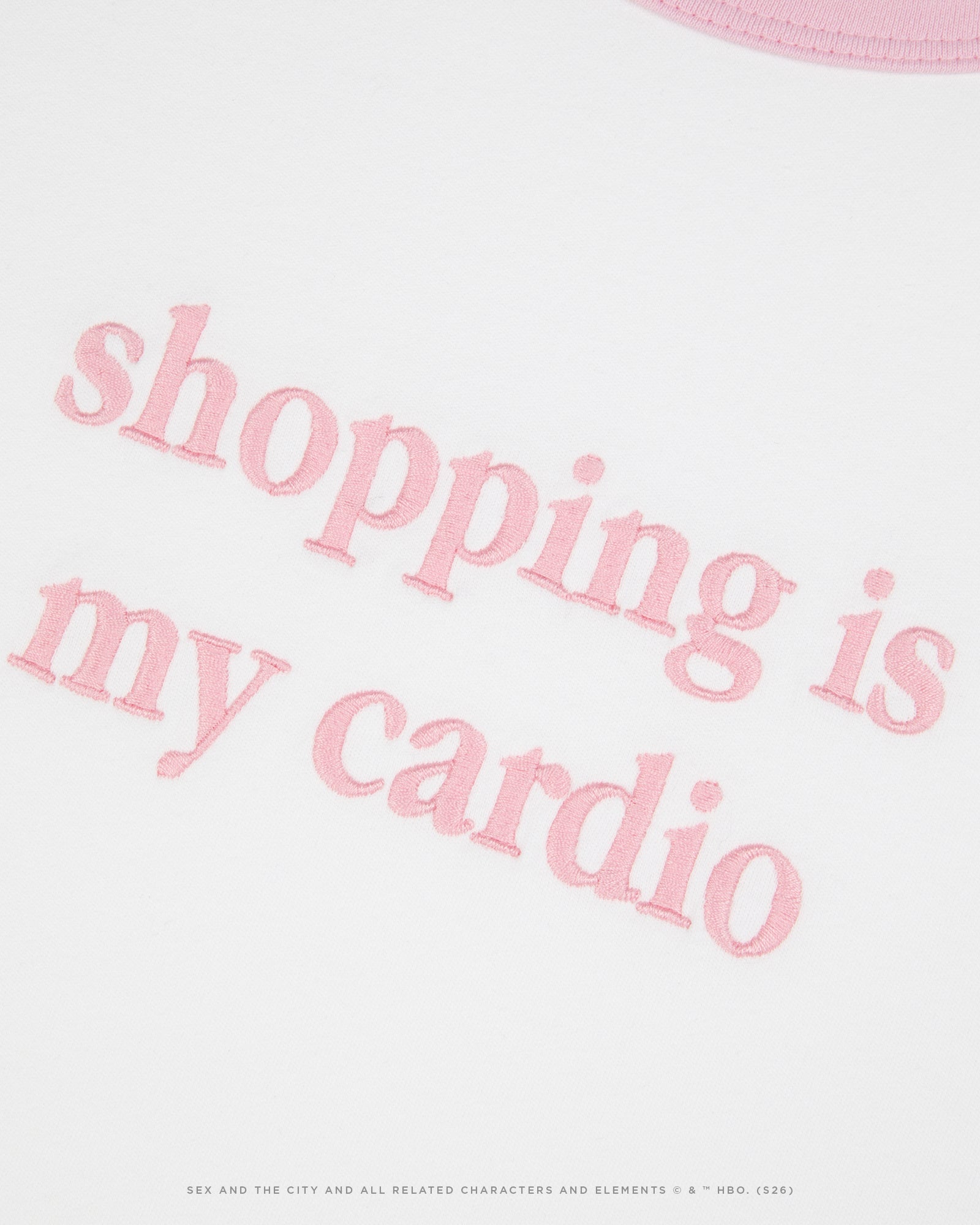 Camiseta "Shopping Is My Cardio" Satc X Mlb Montherlant