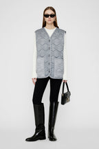 Andy Gilet Monogramme - Gris