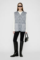 Andy Gilet Monogramme - Gris