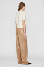 Koa Trousers - Butter Caramel Vegan Leather