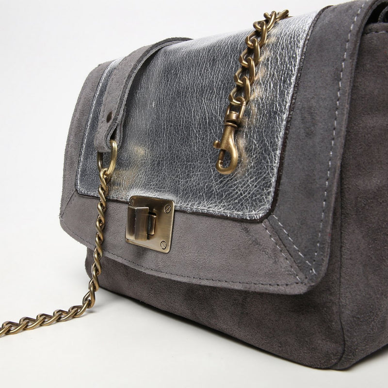 Sac À Bandoulière Gaby - Argent / Gris