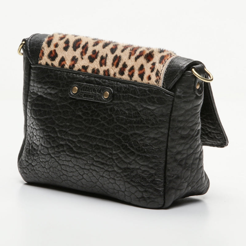 Sac À Bandoulière Gaby - Motif Leopard Noir